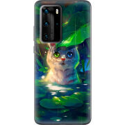 Чехол BoxFace Huawei P40 Pro White Tiger Cub