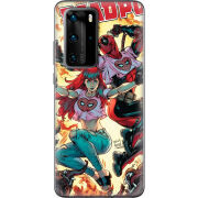 Чехол BoxFace Huawei P40 Pro Deadpool and Mary Jane