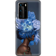 Чехол BoxFace Huawei P40 Pro Exquisite Blue Flowers