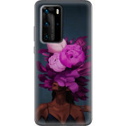 Чехол BoxFace Huawei P40 Pro Exquisite Purple Flowers