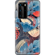 Чехол BoxFace Huawei P40 Pro Blue Herb