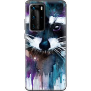 Чехол BoxFace Huawei P40 Pro Акварельный енот