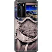 Чехол BoxFace Huawei P40 Pro snowboarder