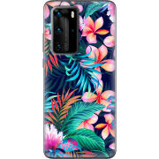 Чехол BoxFace Huawei P40 Pro flowers in the tropics