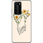 Чехол BoxFace Huawei P40 Pro Flower Hands