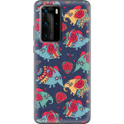 Чехол BoxFace Huawei P40 Pro Flying Elephants