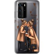 Прозрачный чехол BoxFace Huawei P40 Pro Mommy Is My BFF