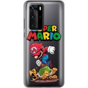 Прозрачный чехол BoxFace Huawei P40 Pro Super Mario