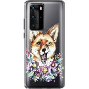 Прозрачный чехол BoxFace Huawei P40 Pro Winking Fox