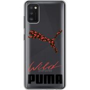 Прозрачный чехол BoxFace Samsung Galaxy A41 (A415) Wild Cat