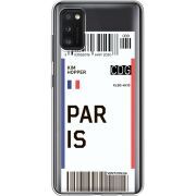 Прозрачный чехол BoxFace Samsung Galaxy A41 (A415) Ticket Paris