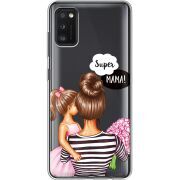 Прозрачный чехол BoxFace Samsung Galaxy A41 (A415) Super Mama and Daughter