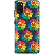 Прозрачный чехол BoxFace Samsung Galaxy A41 (A415) Hippie Flowers