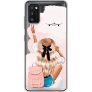 Прозрачный чехол BoxFace Samsung Galaxy A41 (A415) Travel Girl
