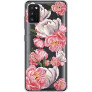 Прозрачный чехол BoxFace Samsung Galaxy A41 (A415) Peony Watercolor Style