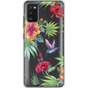 Прозрачный чехол BoxFace Samsung Galaxy A41 (A415) Tropical