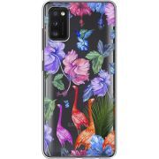 Прозрачный чехол BoxFace Samsung Galaxy A41 (A415) Flamingo