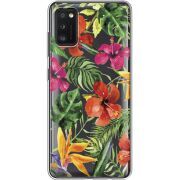 Прозрачный чехол BoxFace Samsung Galaxy A41 (A415) Tropical Flowers
