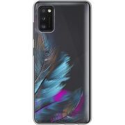 Прозрачный чехол BoxFace Samsung Galaxy A41 (A415) Feathers