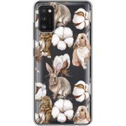 Прозрачный чехол BoxFace Samsung Galaxy A41 (A415) Cotton and Rabbits
