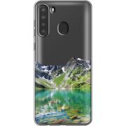 Прозрачный чехол BoxFace Samsung Galaxy A21 (A215) Green Mountain