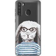 Прозрачный чехол BoxFace Samsung Galaxy A21 (A215) MR. Rabbit