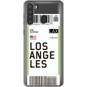 Прозрачный чехол BoxFace Samsung Galaxy A21 (A215) Ticket Los Angeles
