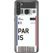 Прозрачный чехол BoxFace Samsung Galaxy A21 (A215) Ticket Paris