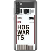Прозрачный чехол BoxFace Samsung Galaxy A21 (A215) Ticket Hogwarts