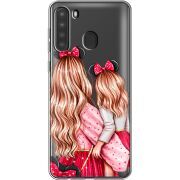 Прозрачный чехол BoxFace Samsung Galaxy A21 (A215) Mouse Girls