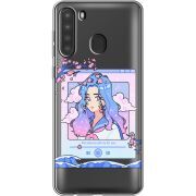Прозрачный чехол BoxFace Samsung Galaxy A21 (A215) The Sakuras Will Cry For You
