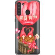 Прозрачный чехол BoxFace Samsung Galaxy A21 (A215) Valentine Dwarfs