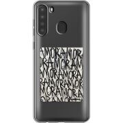 Прозрачный чехол BoxFace Samsung Galaxy A21 (A215) Amor Amor