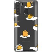 Прозрачный чехол BoxFace Samsung Galaxy A21 (A215) Gudetama