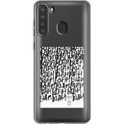 Прозрачный чехол BoxFace Samsung Galaxy A21 (A215) Blah Blah
