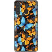 Прозрачный чехол BoxFace Samsung Galaxy A21 (A215) Butterfly Morpho