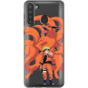Прозрачный чехол BoxFace Samsung Galaxy A21 (A215) Naruto and Kurama