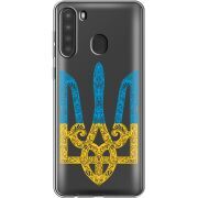 Прозрачный чехол BoxFace Samsung Galaxy A21 (A215) Gold Trident