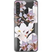 Прозрачный чехол BoxFace Samsung Galaxy A21 (A215) Chinese Magnolia