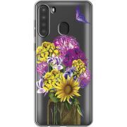 Прозрачный чехол BoxFace Samsung Galaxy A21 (A215) My Bouquet