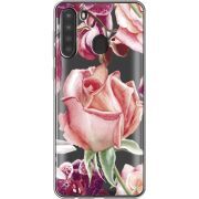 Прозрачный чехол BoxFace Samsung Galaxy A21 (A215) Rose