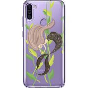 Прозрачный чехол BoxFace Samsung Galaxy M11 (M115) Cute Mermaid