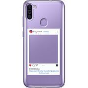 Прозрачный чехол BoxFace Samsung Galaxy M11 (M115) Insta