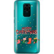 Прозрачный чехол BoxFace Xiaomi Redmi Note 9 Merry Christmas
