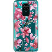 Прозрачный чехол BoxFace Xiaomi Redmi Note 9 Pink Magnolia