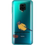 Прозрачный чехол BoxFace Xiaomi Redmi Note 9 Pro / 9 Pro Max Синиця і калина