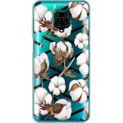 Прозрачный чехол BoxFace Xiaomi Redmi Note 9 Pro / 9 Pro Max Cotton flowers