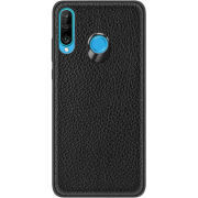 Кожаный чехол Boxface Huawei P30 Lite Flotar Black