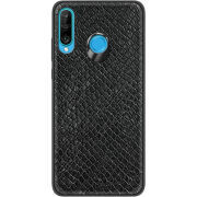 Кожаный чехол Boxface Huawei P30 Lite Snake Black