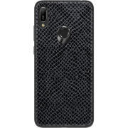 Кожаный чехол Boxface Huawei Y6 Prime 2019 Snake Graphite